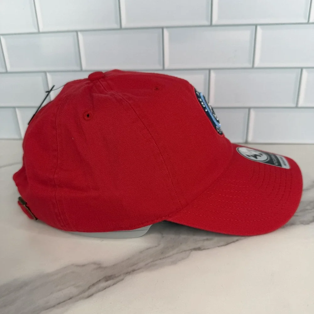 Los Angeles Clippers Hat Cap Strap Back Mens Red 47 Basketball Dad Hat Clean Up